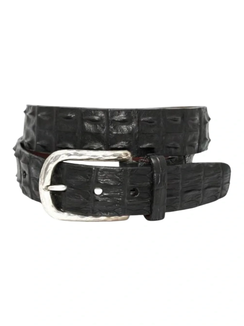 Torino Elite Torino Genuine Hornback Crocodile Black Belt size 36/92